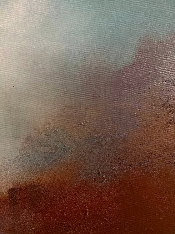 Red shores 60х80 cm oil painting by Elena Troyanskaya