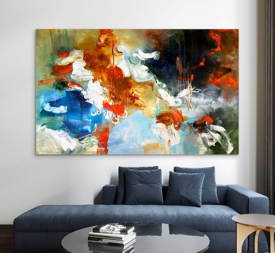 Turbulent frivolity of orange