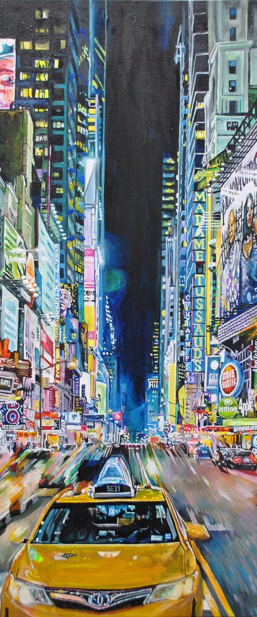 New York at night 5 by Ceri Baker