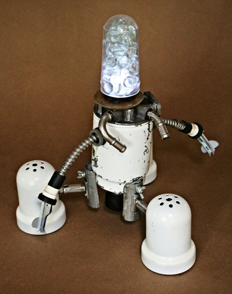 Urban And Pop Still Life Sculpture By Ken Vrana, 13 X 13", Tribor, Original Artwork