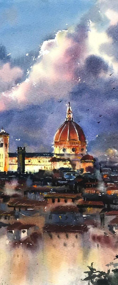 Night Florence by Eugenia Gorbacheva
