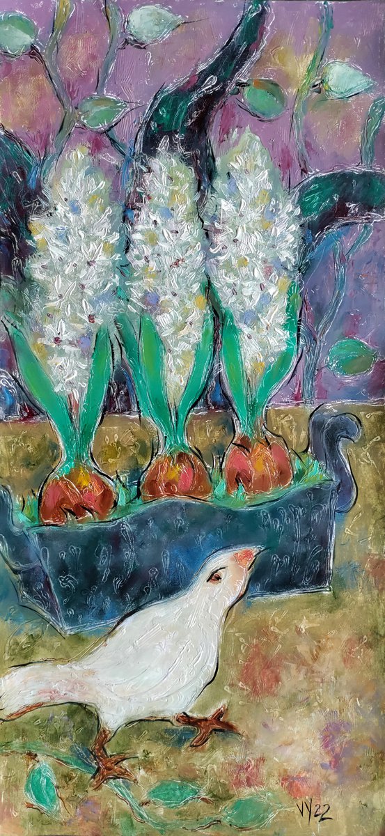 White Hyacinths by Valentina Yevmenenko