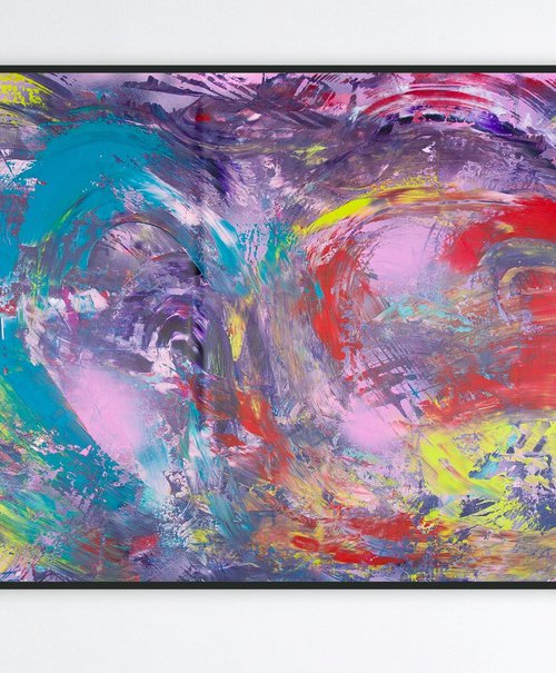 Pink in love, 200x90 cm by Davide De Palma