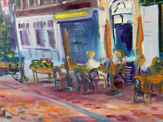 Dutch Town Life: Coevorden Street Cafe