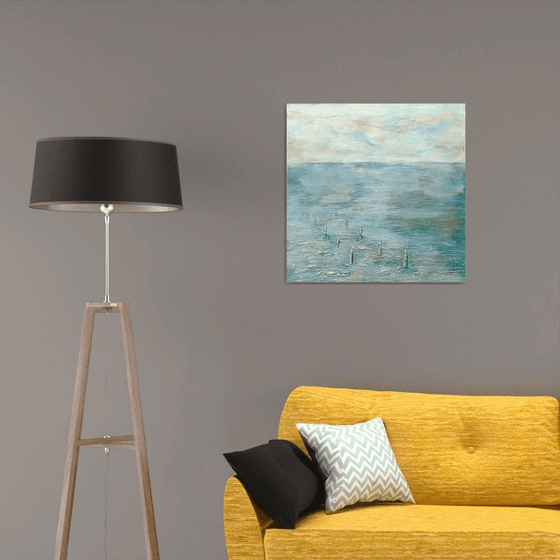 THE OYSTER PARK.70X70cm.3D canvas.