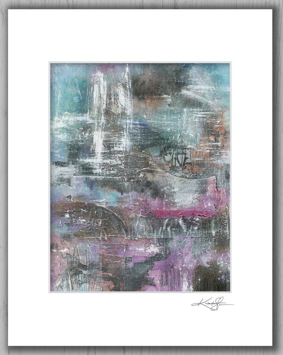 All Who Wonder 9 - Mixed Media Textural Abstract Painting by Kathy Morton Stanion