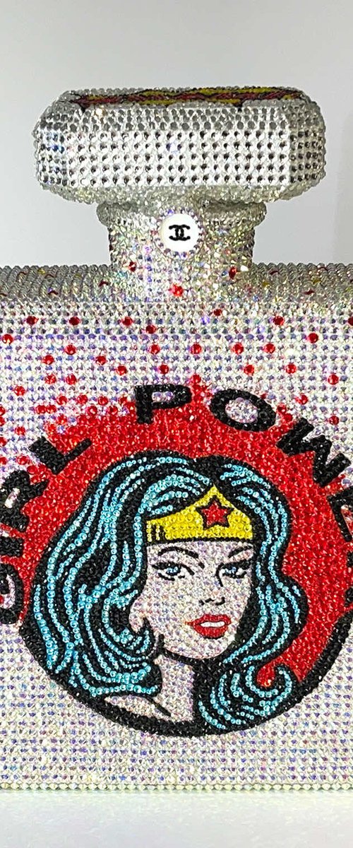 You can do it - Swarovski Crystals Sculpture by Gardani Art