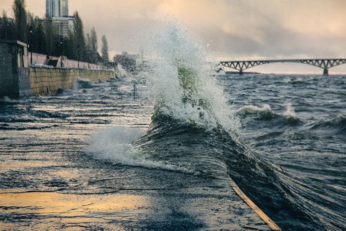 Ghost. Storm on Volga river by Artem Korenuk