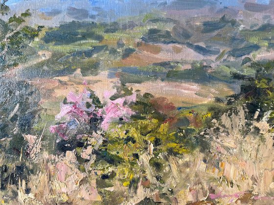 “At the Mountainside on a Day the Sky Opens”