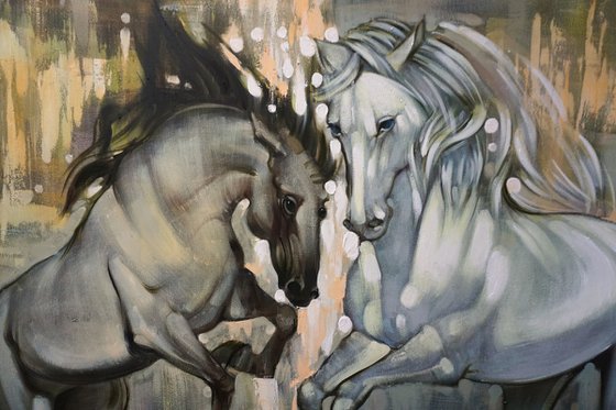 In the rays of the rising sun