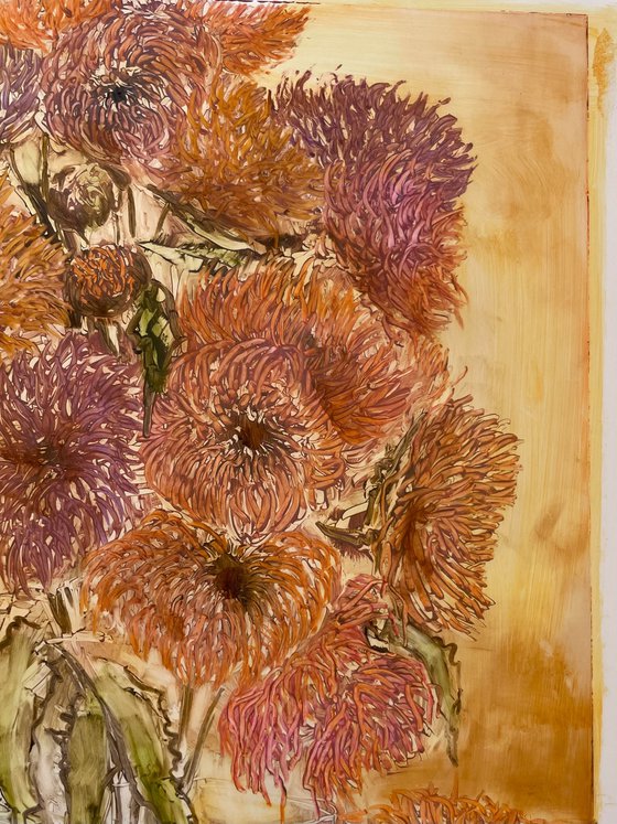 Asters in a vase.