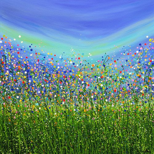Aurora Borealis Meadows #3 by Lucy Moore