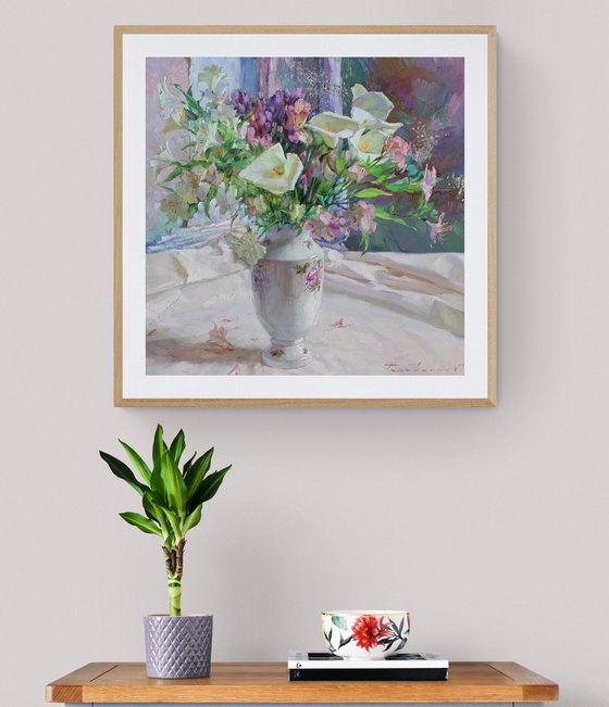 Bouquet with calla lilies