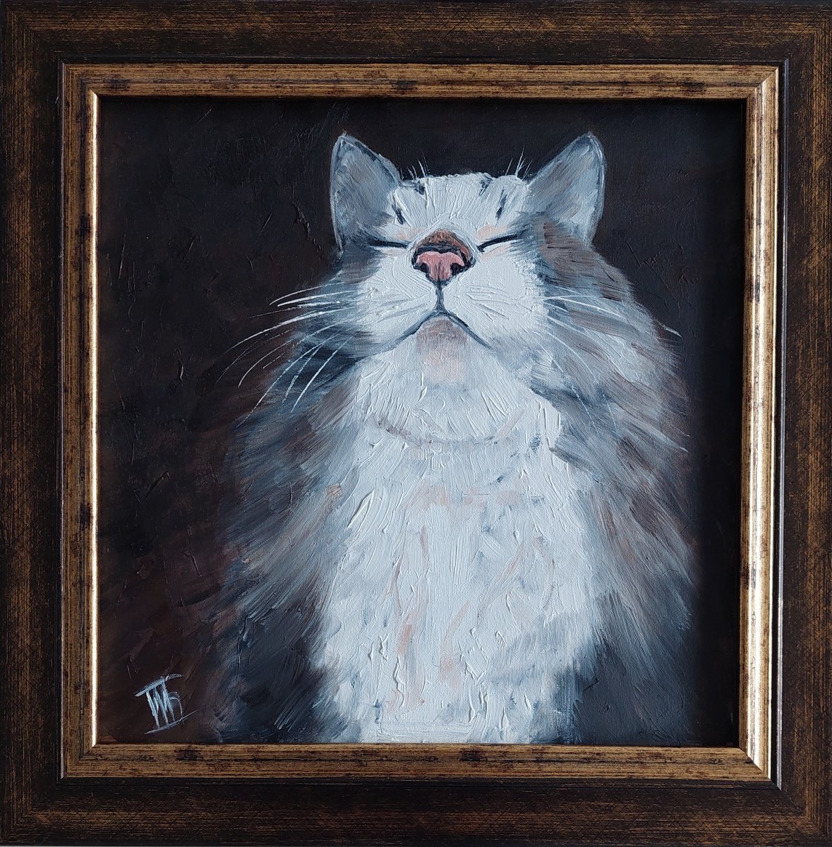 Photorealistic Oil Painting , Silent Bliss By Ira Whittaker, 16 X 16, Artwork For Sale On Artfinder