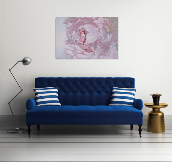 Pink peony 80x120