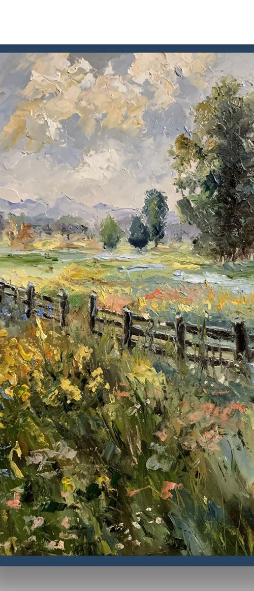 Wildflower Meadow Landscape. by Vita Schagen