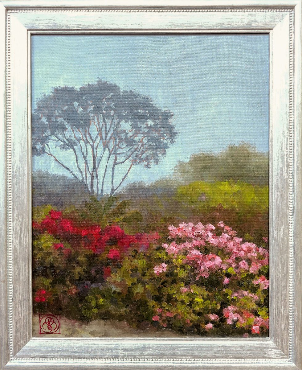 Misty Rose Garden By Katia Bellini, 13 X 16, Artwork For Sale On Artfinder
