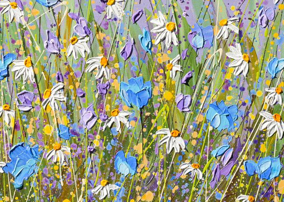 Daisy Dreams - Original Flower Field Painting
