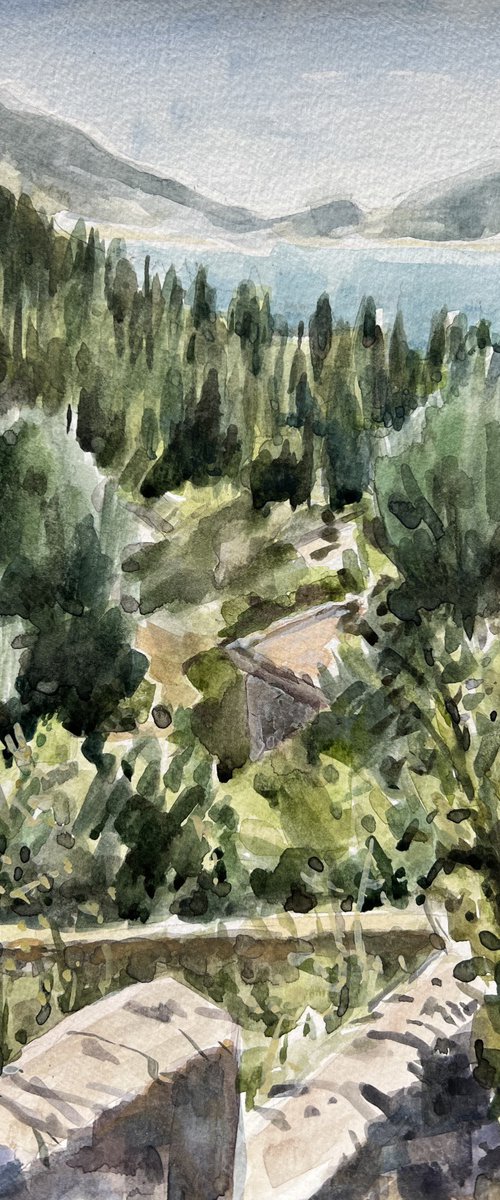 Kefalonia view II by Louise Gillard