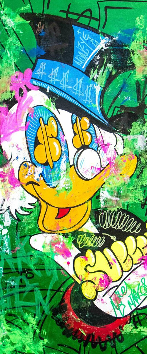 Scrooge Mc Duck Money Background by Carlos Pun Art