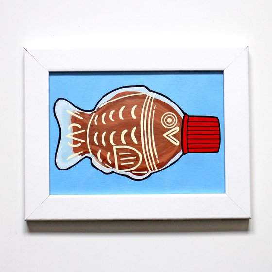 Soy Sauce Fish Painting on Unframed A5 Paper