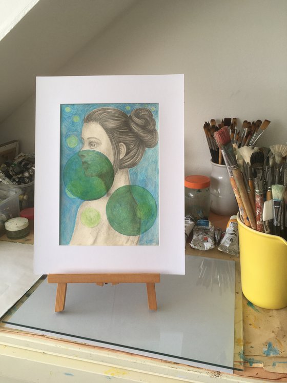 Vrouw in het groen - Woman in green