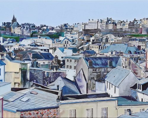 GRANVILLE vue depuis Saint Paul by Peter Nagy