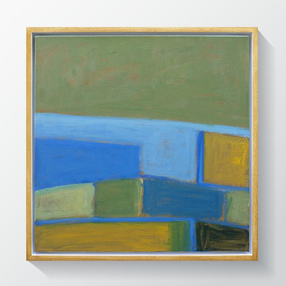 Wheat Fields By The Sea - Abstract Seascape