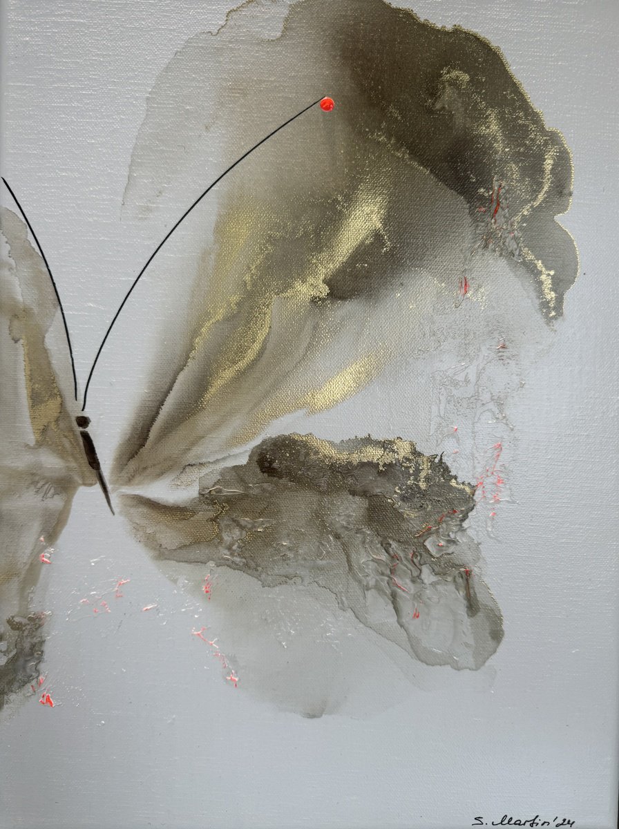 Abstract Animal Painting By Svetlana Martin, 12 X 16", Serenity-Viii, Original Artwork