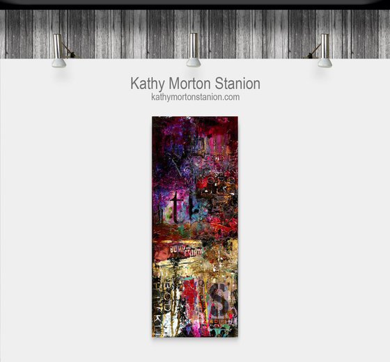 Bump And Grind  - Abstract Painting  by Kathy Morton Stanion