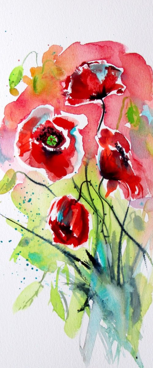 Playful poppies VII by Kovács Anna Brigitta