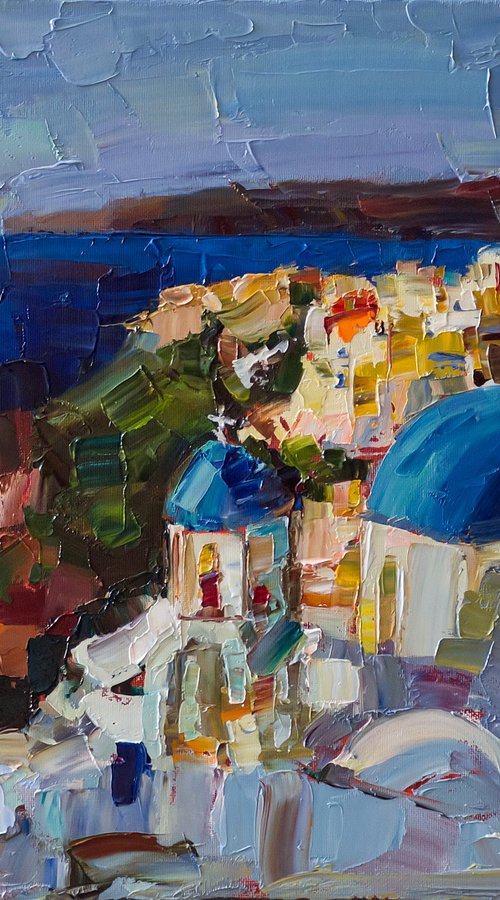 Sunny Santorini by Daria Zavadenko