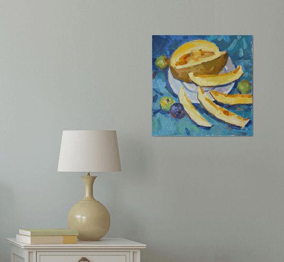 melon still life