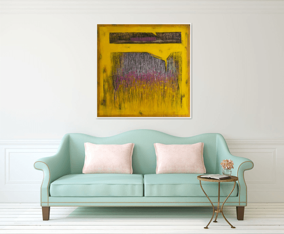 Voices in Yellow_48"X48"
