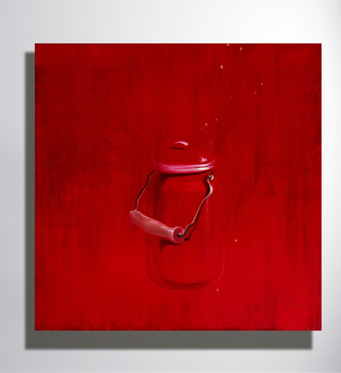 Photorealistic Still Life Oil Painting By Marya, 20 X 20", "Still Life With A Can", Original Artwork