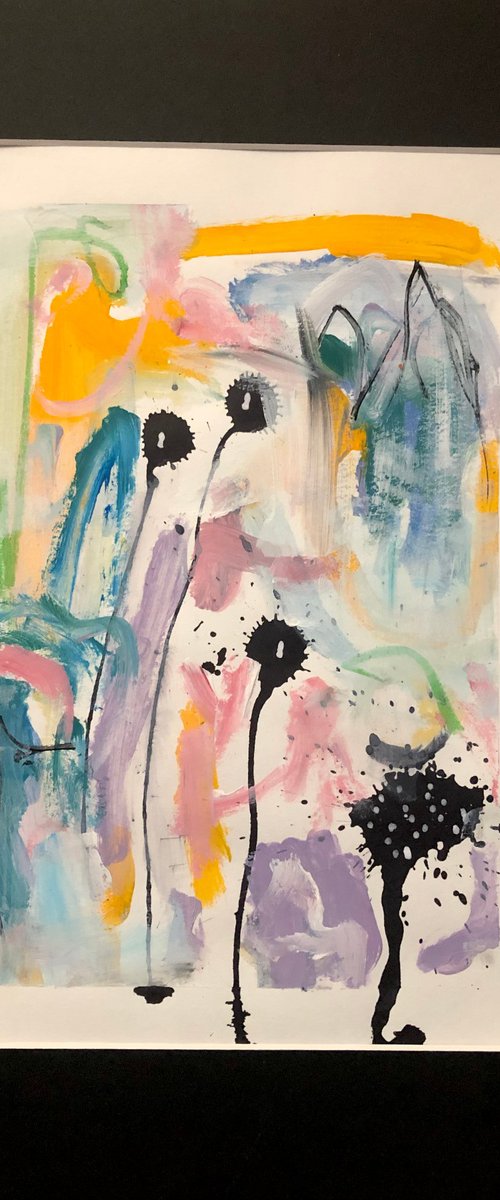 Spring calling.  Original abstract painting. by Ilaria Dessí