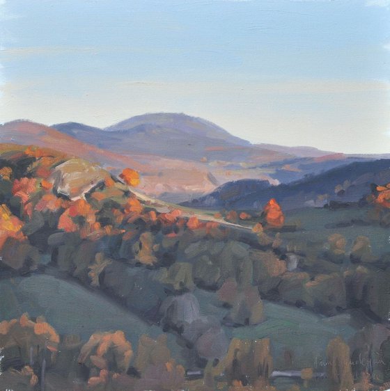 October 30, sunset on the mountains