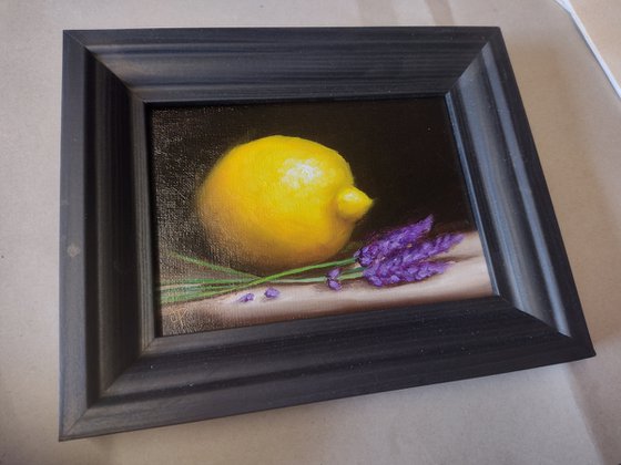 Lemon with lavender