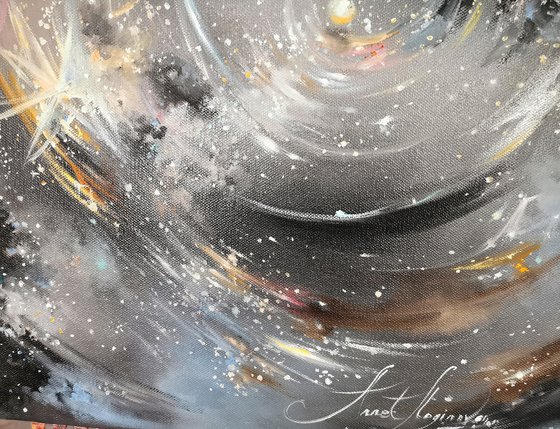 Original Abstract painting, Universe wall art