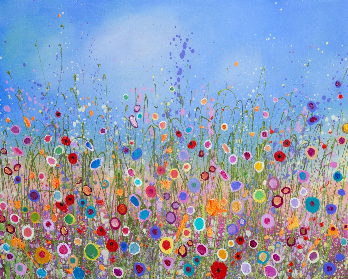 All The Wildflowers Of My Heart Dance With Love For You by Yvonne  Coomber