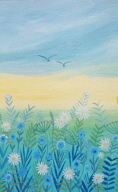 Coastal flowers by Mary Stubberfield