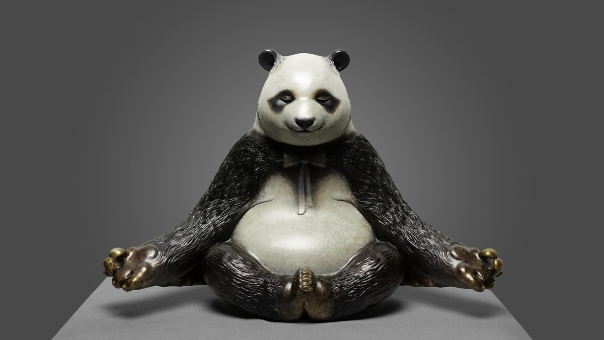 Meditation Panda by Zhao Yongchang Zhao Yong Chang 