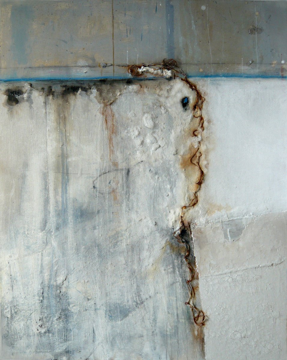 Organic Abstract Painting By Jaroslaw Broitman, 43 X 55, Untitled 105. 2017, Original Artwork