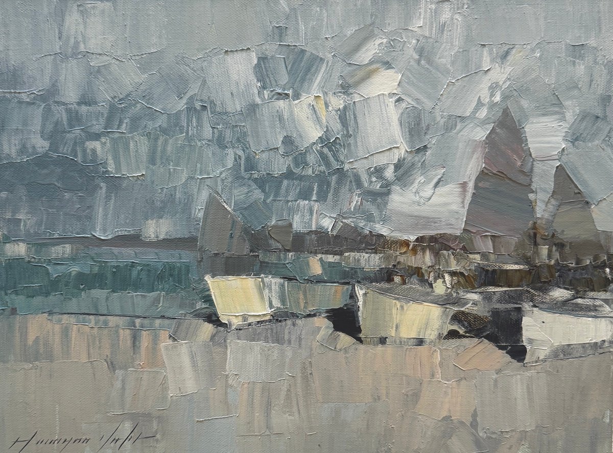 Boats By Vahe Yeremyan, 13 X 10, Artwork For Sale On Artfinder