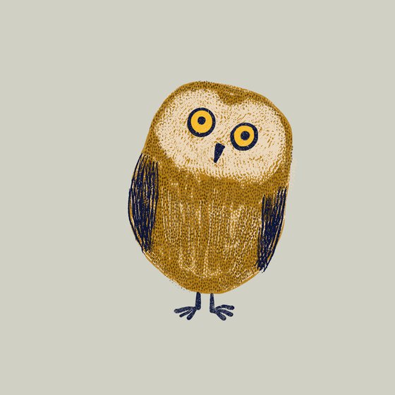 Owl - limited-edition, art print
