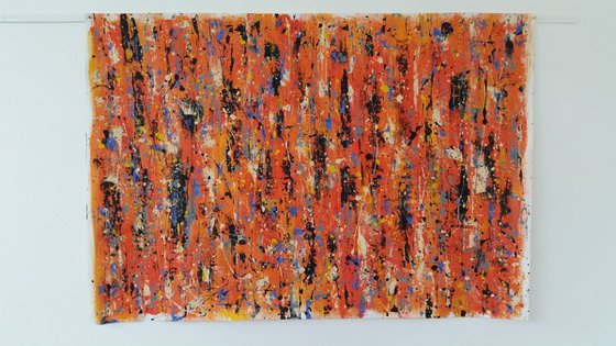 Modern Abstract ACRYLIC PAINTING on CANVAS by M.Y.