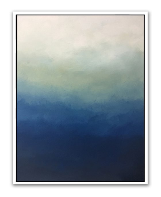 Abstract Blue Ombre 30x40