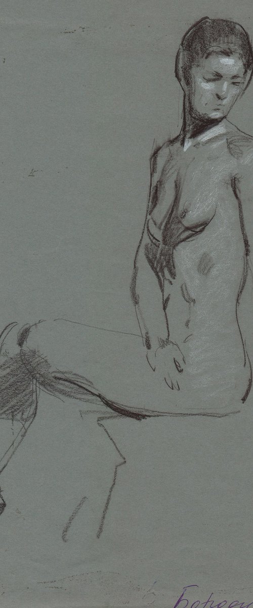 NUDE 1 (SKETCH) by Anastasia Borodina