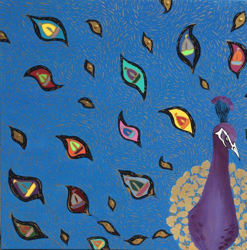 Sail away peacock by Courtney Einhorn
