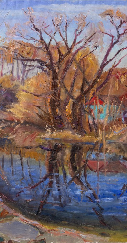 By the river Stryzhen by Vyacheslav Onyshchenko